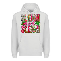Dove Grey Sleigh girl sleigh Premium Hoodie - NancyCooperArtShop
