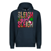 Navy Sleigh girl sleigh Premium Hoodie - NancyCooperArtShop
