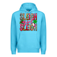 Ocean Blue Sleigh girl sleigh Premium Hoodie - NancyCooperArtShop