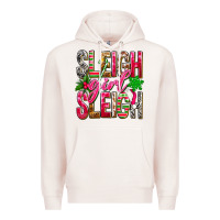Pale Pink Sleigh girl sleigh Premium Hoodie - NancyCooperArtShop