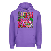 Purple Sleigh girl sleigh Premium Hoodie - NancyCooperArtShop