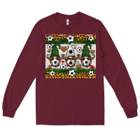 Burgundy soccer gnome Long Sleeve Tee - HRA Design Shop