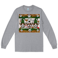Heather Grey soccer gnome Long Sleeve Tee - HRA Design Shop
