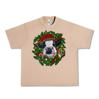 Burro heifer cow with Christmas wreath Urban Heavy Tee - RanaPortraitStore