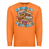Carrot raised on jesus music Premium Sweatshirt - MaliasSmallBusiness