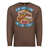 Chestnut raised on jesus music Premium Sweatshirt - MaliasSmallBusiness
