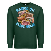 Raised On Jesus Music Premium Sweatshirt | Teevron