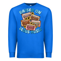 True Royal raised on jesus music Premium Sweatshirt - MaliasSmallBusiness