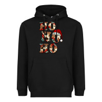 Black ho ho ho western christmas Heavyweight Hoodie - Jasminsmagicworld