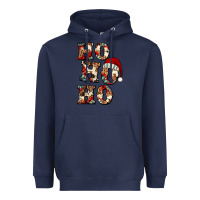 Navy ho ho ho western christmas Heavyweight Hoodie - Jasminsmagicworld