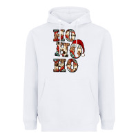 White ho ho ho western christmas Heavyweight Hoodie - Jasminsmagicworld