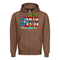 Chestnut puerto rico and flowers with frog Zipper Hoodie - AdoDesignShop