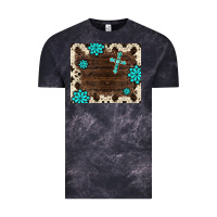 Cloud Black gemstone cross mousepad Vintage Tee - BarkalooDesign