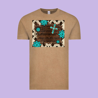 Gemstone Cross Mousepad Vintage Tee Designed By Barkaloodesign