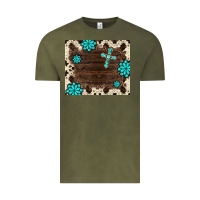 Vintage Olive gemstone cross mousepad Vintage Tee - BarkalooDesign