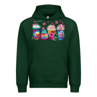 Forest Green tie dye hippie coffee cups Urban Hoodie - Jasminsmagicworld