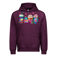 Mauve Wine tie dye hippie coffee cups Urban Hoodie - Jasminsmagicworld