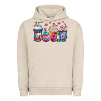 Pigment French Oak tie dye hippie coffee cups Urban Hoodie - Jasminsmagicworld