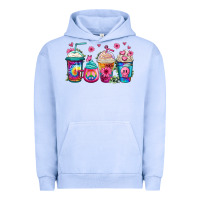 Pigment Grape Ice tie dye hippie coffee cups Urban Hoodie - Jasminsmagicworld