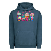 Pigment Midnight Navy tie dye hippie coffee cups Urban Hoodie - Jasminsmagicworld