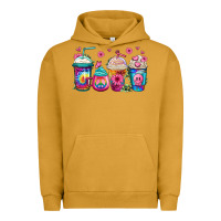 Pigment Peanut Butter tie dye hippie coffee cups Urban Hoodie - Jasminsmagicworld