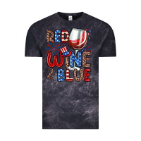 Cloud Black red wine and blue Vintage Tee - Zillion Design Studio