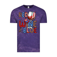 Cloud Purple red wine and blue Vintage Tee - Zillion Design Studio