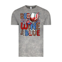 Cloud Rock red wine and blue Vintage Tee - Zillion Design Studio