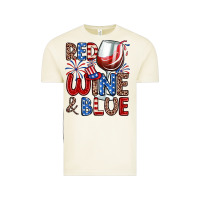 Red Wine And Blue Vintage Tee | Teevron