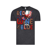 Vintage Black red wine and blue Vintage Tee - Zillion Design Studio