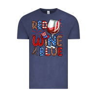 Vintage Denim red wine and blue Vintage Tee - Zillion Design Studio