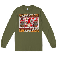 Army Green American football gnome Long Sleeve Tee - HRA Design Shop