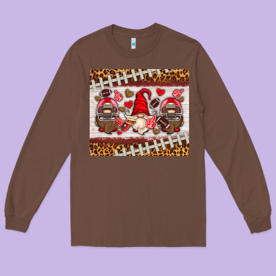 American Football Gnome Long Sleeve Tee Designed By Hra Design Shop