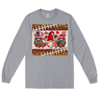 Heather Grey American football gnome Long Sleeve Tee - HRA Design Shop