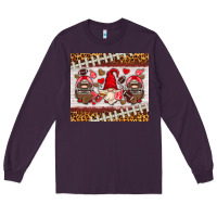 Plum American football gnome Long Sleeve Tee - HRA Design Shop