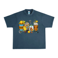 Midnight Navy lacrosse coffee cups Urban Heavy Tee - Zillion Design Studio