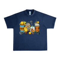 Navy lacrosse coffee cups Urban Heavy Tee - Zillion Design Studio
