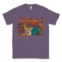 Lavender thankful mama highland cow Classic Tee - RacoonDesign