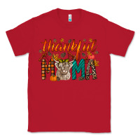 Red thankful mama highland cow Classic Tee - RacoonDesign