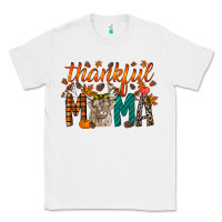 White thankful mama highland cow Classic Tee - RacoonDesign