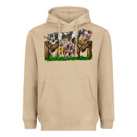 Mushroom Western Mom With Spotted Pig And Baby Pig Heavyweight Hoodie - LillyAllenDesigns