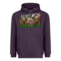 Plum Western Mom With Spotted Pig And Baby Pig Heavyweight Hoodie - LillyAllenDesigns