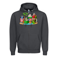 Smoke puerto rico coffee cups Zipper Hoodie - AdoDesignShop
