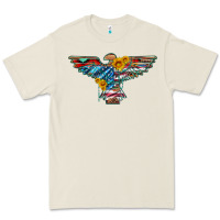 Bone thunderbird with usa flag and sunflowers Premium Tee - Artiststas