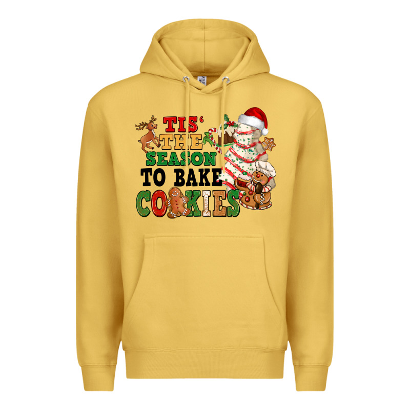 Tis' The Season To Bake Cookies Premium Hoodie by NancyCooperArtShop | Teevron
