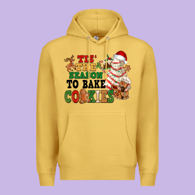Tis' The Season To Bake Cookies Premium Hoodie Designed By Nancycooperartshop