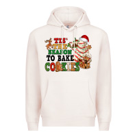Pale Pink Tis' the season to bake cookies Premium Hoodie - NancyCooperArtShop