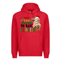 Red Tis' the season to bake cookies Premium Hoodie - NancyCooperArtShop