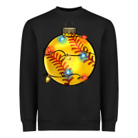 Black christmas  softball Heavyweight Sweatshirt - Zillion Design Studio