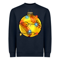 Navy christmas  softball Heavyweight Sweatshirt - Zillion Design Studio